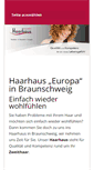 Mobile Screenshot of haarhaus-europa.de